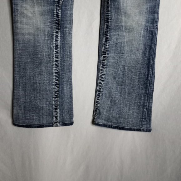 Miss Me Women's Bootcut Embellished Pockets Medium Wash Denim Jeans Size 26 - Picture 6 of 13